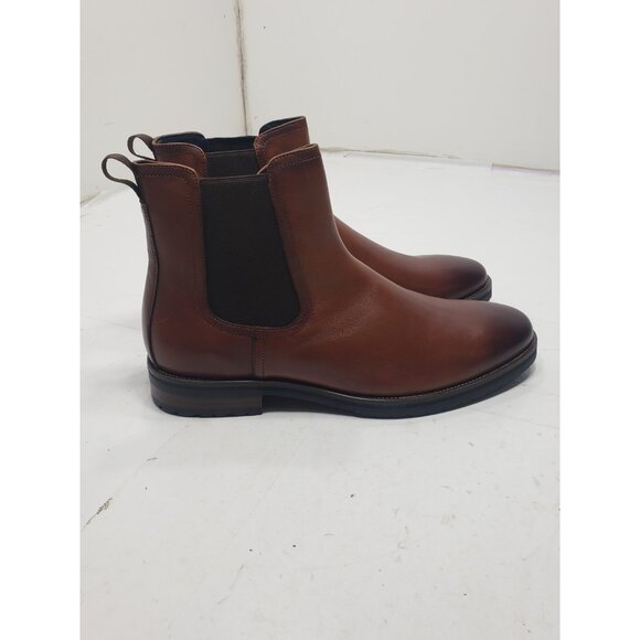 STEVE MADDEN Mens Tan Leather Heel Pull-Tab Sully Leather Chelsea Boot 11.5 M - Picture 2 of 6